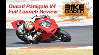 Ducati Panigale V4 Full Launch Review [upl. by Etnohs]