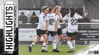 HIGHLIGHTS  Derby County Women Vs Loughborough Lightning [upl. by Seniag486]