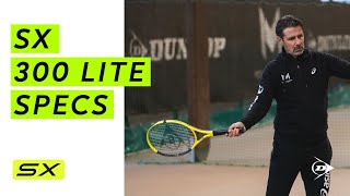 Dunlop SX 300 Lite Specifications with Patrick Mouratoglou [upl. by Webster281]