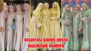 inspirasi baju gamis kombinasi brokat terbaru [upl. by Annoit]