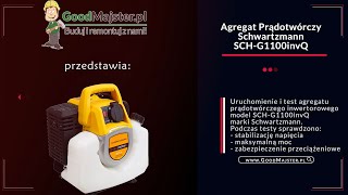 Agregat prądotwórczy inwertorowy  Schwartzmann SCHG1100InvQ  800W  Prezentacja i Test [upl. by Yaakov]