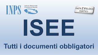 ISEE DOCUMENTI  INPS DSU [upl. by Issor]