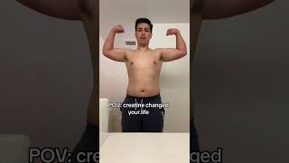 Creatine Before and After🤯🔥 shorts creatine transformation foryou viralvideo motivation [upl. by Akimak314]