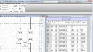 NOUVEAUTÉ REVIT 2014  Tableau des pièces  English Version [upl. by Florin]