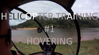 R22 Helicopter Training 1 l Stable Hovers Already [upl. by Hareehahs]