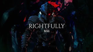 Mili  Rightfully 『Goblin Slayer OP』 with Lyrics [upl. by Aranahs]