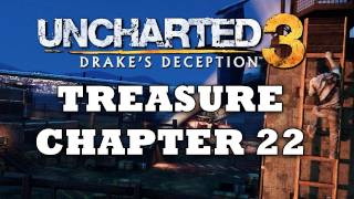 Uncharted 3 Treasure Locations Chapter 22 HD [upl. by Darrelle]