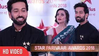 Nakuul Mehta And Jankee Parekh At Star Parivaar Awards 2018  Ishqbaaaz [upl. by Jobie]