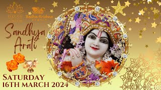 Sandhya Arati at ISKCONLondon  16 March 2024 [upl. by Rakabuba]