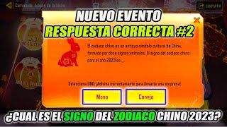 RESPUESTA 2 ¿CUAL ES EL SIGNO DEL ZODIACO CHINO 2023 COD MOBILE EVENTO GRADON DE LA LIEBRE [upl. by Ativla]