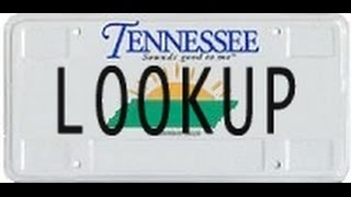 Tennessee License Plate Lookup [upl. by Nicko]