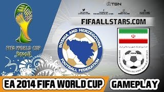 EA 2014 FIFA World Cup Iran Vs Bosnia  FIFAALLASTARCOM [upl. by Nlocnil]