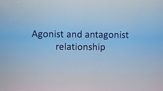 agonist and antagonist relationship graphs [upl. by Assened]