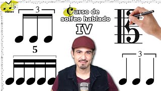 🎶🎉El tresillo de negra los grupillos la clave de do en tercera ¡y más solfeo hablado IV😁🎼 [upl. by Atterg]