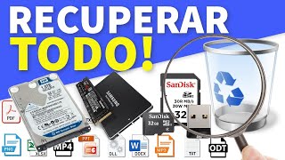 Cómo Recuperar Archivos Borrados de la PAPELERA DE RECICLAJE  PC  USB en Windows 10 [upl. by Goer]