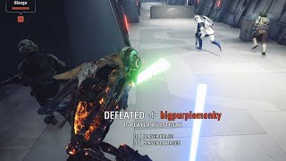 HACKER LAGGING THE SERVER STILL LOSES  Supremacy  Star Wars Battlefront 2 [upl. by Aisatal]