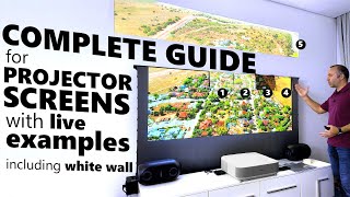 Ultimate Projector Screen Guide with Different Materials [upl. by Sibell451]