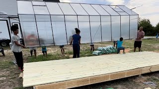 Building the Perfect Deck for Your 20x8 Outsunny Greenhouse Part 2 [upl. by Ailiec]