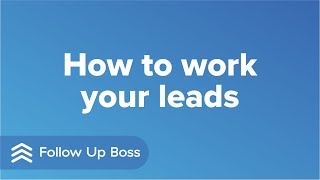 How to Work Your Leads [upl. by Pennington]