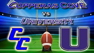 2023 Waco ISD Football Copperas Cove vs University [upl. by Marilou747]