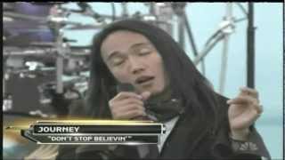 Journey Arnel Pineda Live  Superbowl quotDont Stop Believenquot [upl. by Anitsej904]