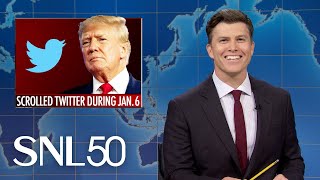 Weekend Update Trump Scrolled Twitter During January 6  SNL [upl. by Fesoj357]