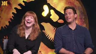 Bryce Dallas Howard amp Chris Pratt had a very emotional final day on Jurassic World Dominion [upl. by Nnep648]