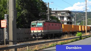 Dornbirn Bahnverkehr aus verschiedenen Perspektiven ICE Railjet Cityjet Güterzüge WieselDosto [upl. by Tempest461]