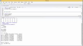 Cronbachs alpha using R [upl. by Etnahsa979]