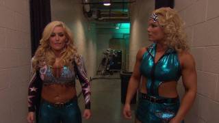 Friday Night SmackDown  Natalya has an awkward prematch warmup with Beth Phoenix [upl. by Airottiv]