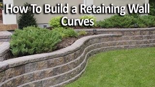 How to Build Retaining Wall with Curves [upl. by Tanitansy]