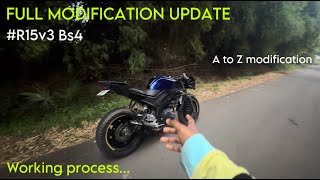 R15V3 MODIFICATION UPDATE  TN FULL MODIFICATION  bikelife bike r15v3 r15v3bs4 [upl. by Nylinnej587]