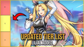 Updated Tier List Lilial Added Tower of god New World [upl. by Nosloc708]