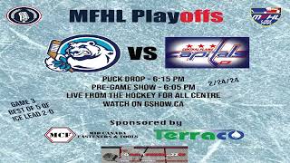 MFHL Playoffs  Ice vs Caps GM 3 QF [upl. by Meir]