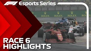 2021 F1 Esports Pro Championship Race 6 Highlights [upl. by Ybrad605]