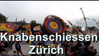 Knabenschiessen Zürich Chilbi Kirmes Stadt Zürich Schweiz 2015 [upl. by Cozmo921]