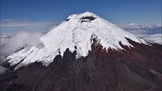 Flight by Cotopaxi CRATER Antisana and Cayambe incredible views Sinus Pipistrel [upl. by Dlanod]