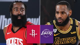 Houston Rockets vs Los Angeles Lakers GAME 2 HIGHLIGHTS  2020 NBA Playoffs [upl. by Aneele854]