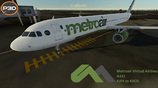 FSLabs A321  Metroair Virtual Airlines  KJFK to KBOS [upl. by Winchell]