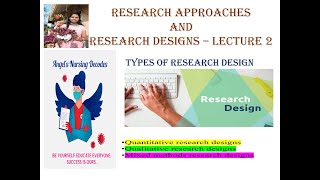 Research Approach and Research Design Types of Research Design  Classification  Lecture 2 [upl. by Analla28]