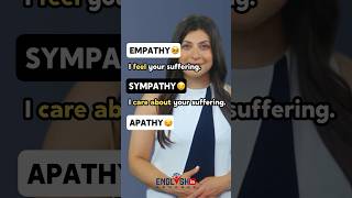 Empathy Sympathy Apathy  English Vocabulary [upl. by Eaver]