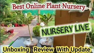 Nursery Live Review Unboxing and Update Best Online Plant Nursery  ऑनलाइन पौधे कैसे खरीदें [upl. by Enybor]