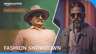 The Fashion Showdown  Panchayat Season 3  Prime Video India [upl. by Ahsienahs]