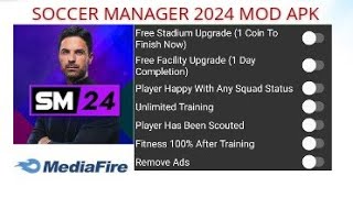 MOD APK SOCCER MANAGER 2024 V102 NO ROOT [upl. by Eiroc226]