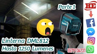 Linterna DML812 Makita 18v [upl. by Ardnal]