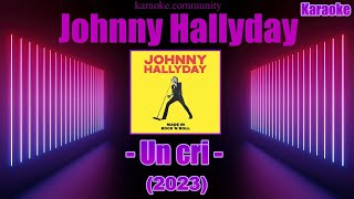 Karaoke  Johnny Hallyday  Un cri 2023 [upl. by Jehiah]