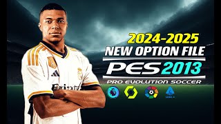 PES 2013  NEW OPTIONFILE 242025 NEXTSEASONPATCH  61324  PC [upl. by Dode]