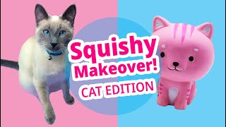 SQUISHY MAKEOVERS  Fixing Cheap Squishies  Cat Edition [upl. by Sioux]