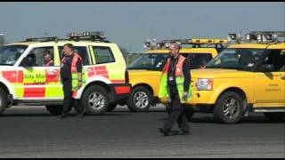 Heathrow Airport runway inspection during volcano ash crisis [upl. by Ardnyk222]