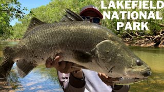 Epic Landbased Barramundi Lure Fishing  Lakefield National Park Cape York [upl. by Morrison]